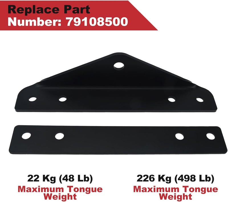 joytrace 79108500 Heavy Duty Trailer Hitch Kit with Magnetic Hitch Pins & R-Clip - 500lbs Capacity Powder Coated Steel Compatible with Gravely ZT HD/Pro-Turn Z/ZX & Ariens Zenith Zero Turn Mowers - Image 2